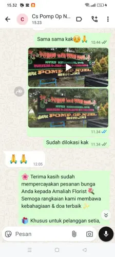 Testimonial Papan Bunga cangkuang kulon