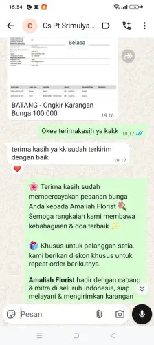 Testimonial Papan Bunga cangkuang kulon