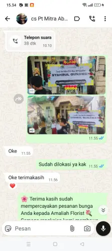 Testimonial Papan Bunga cangkuang kulon