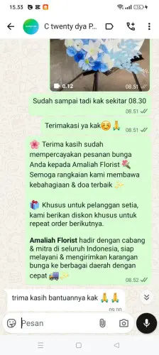 Testimonial Standing Flower cangkuang kulon