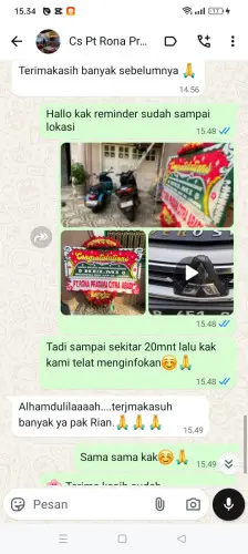 Testimonial Papan Bunga cangkuang kulon