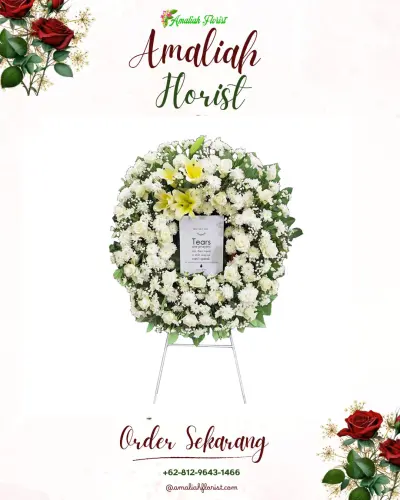 Krans Bunga Duka Cita cangkuang kulon